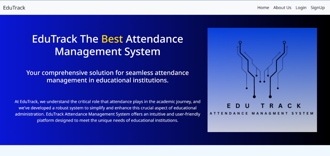 EduTrack Attendance Management System